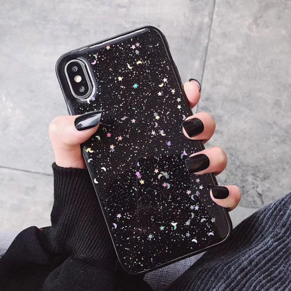 Electroplated Star Moon iPhone 11 Pro Max SoftCase